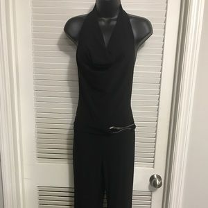 Long black back out jumpsuit